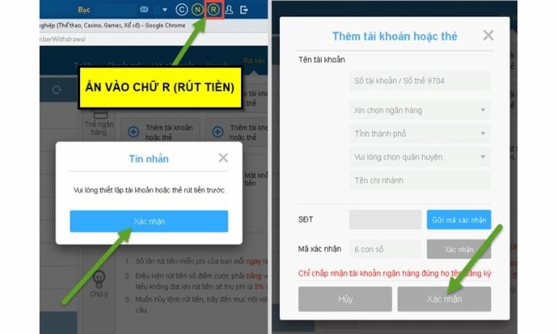Thabet rút tiền: Hướng dẫn rút tiền nhanh chóng 2026 4 Các bước rút tiền tại Thabet
